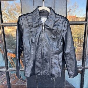 Avanti 100% Leather Jacket Size Small